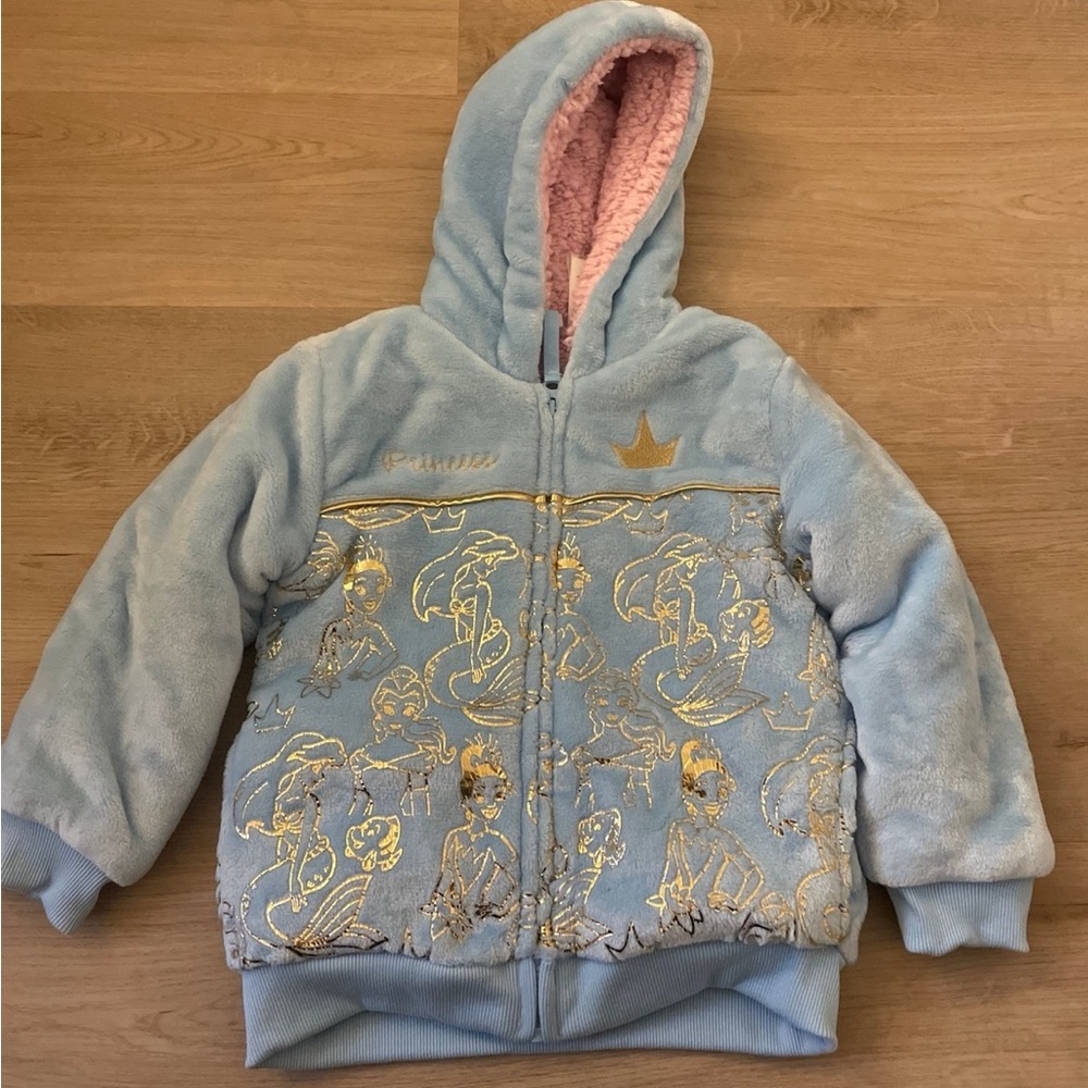 Disney Princess Blue and Gold Hooded Jacket